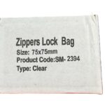ZIPPER BAG 75X75