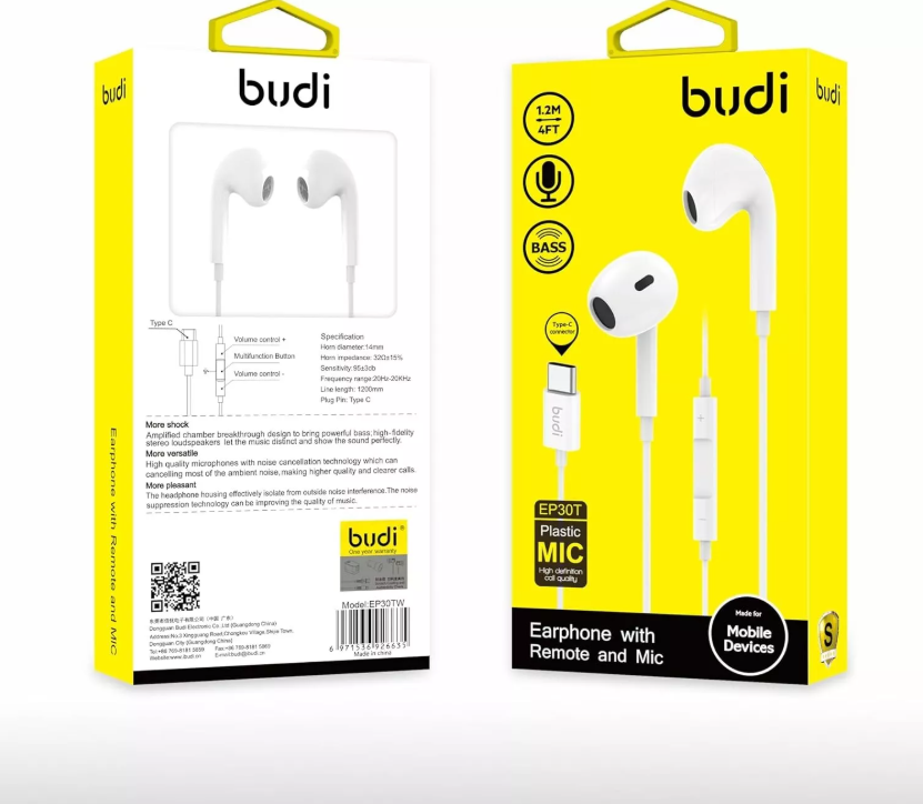 BUDI TYPE C HEADPHONE