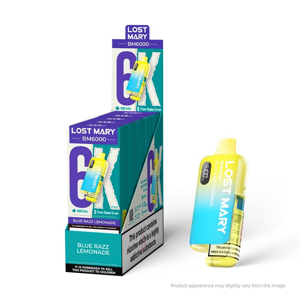 Lost mary BM6000 BLUE RAZZ LEMONADE
