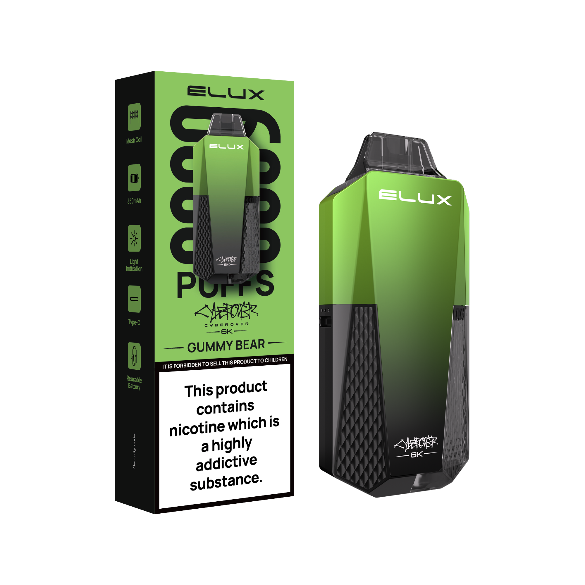 ELUX CYBEROVER 6K GUMMY BEAR