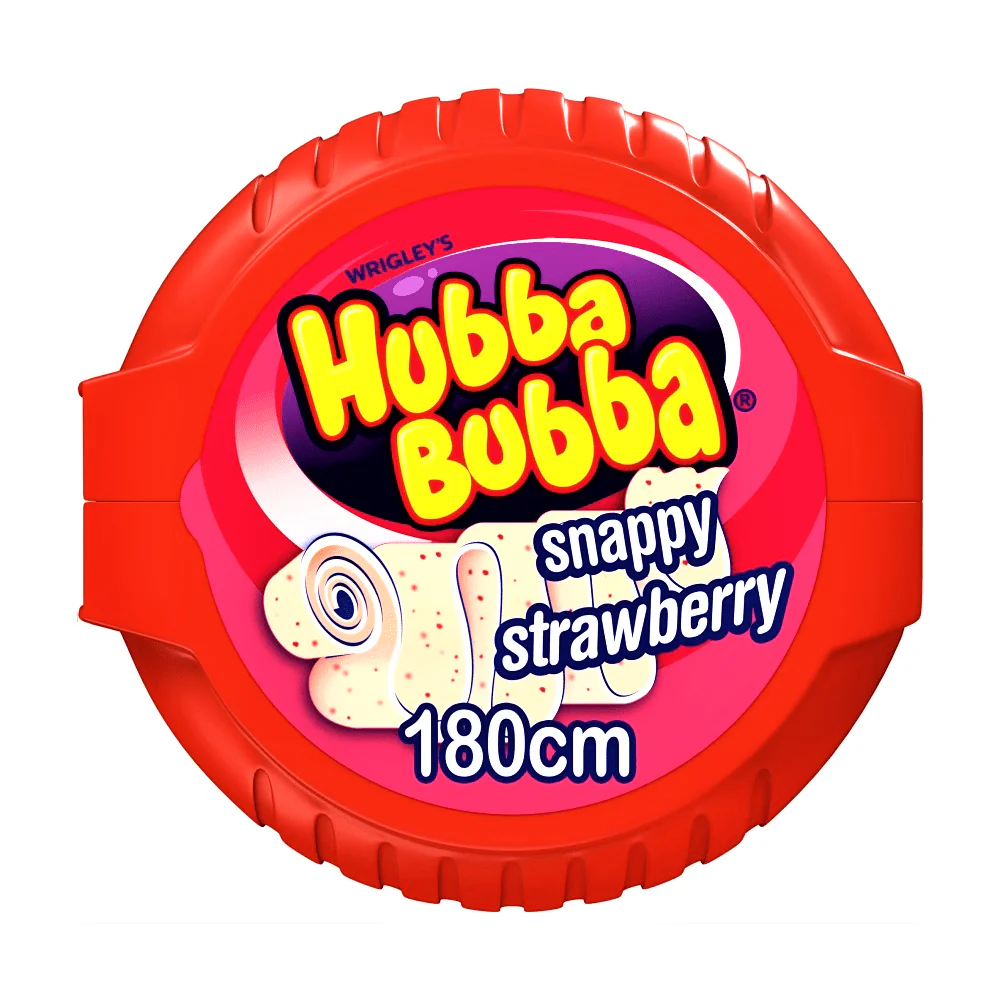 HUBBA BUBBA MEGA LONG SNAPPY STRAWBERRY