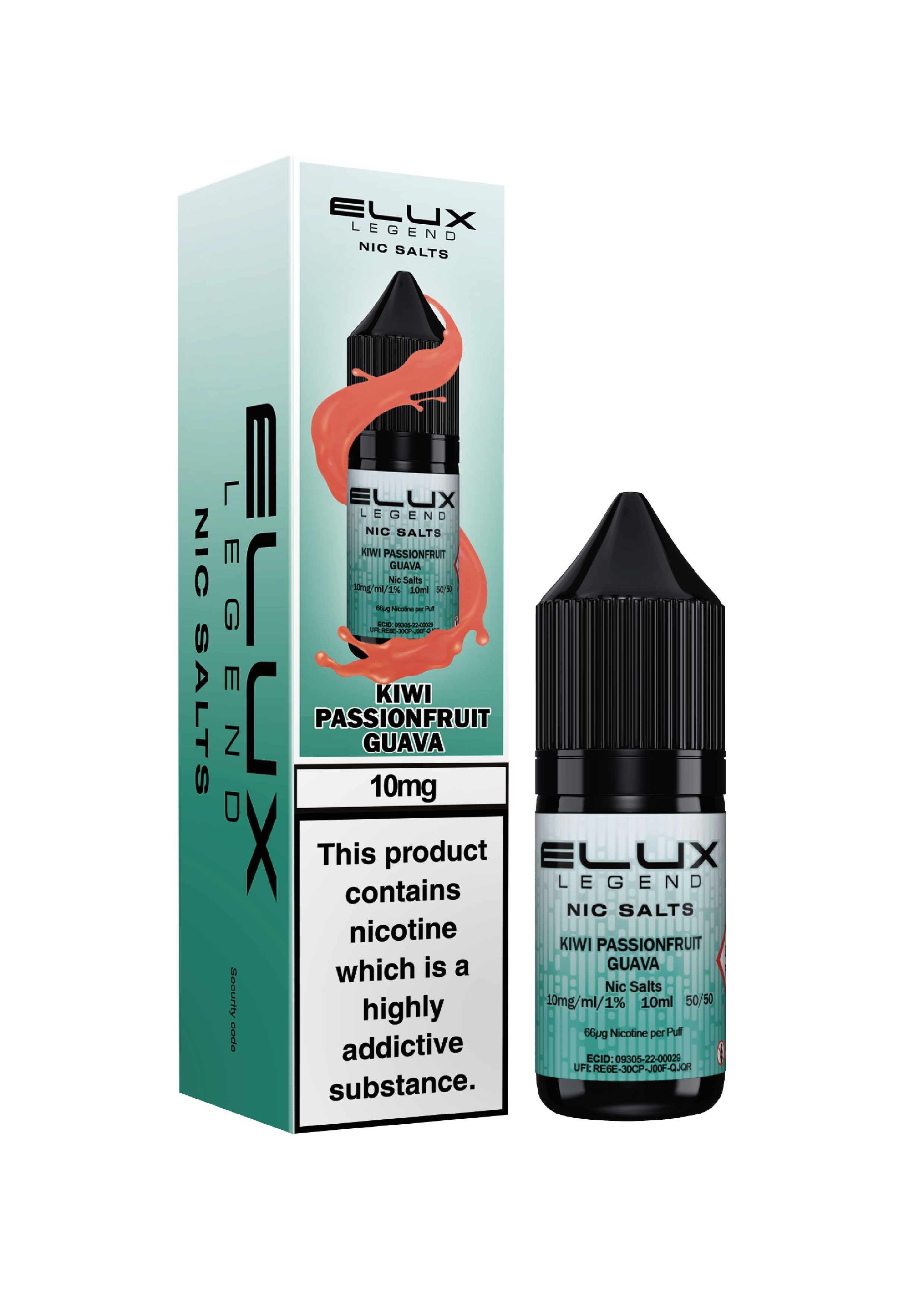 ELUX NIC SALT KIWI PASSIONFRUIT GUAVA 20MG