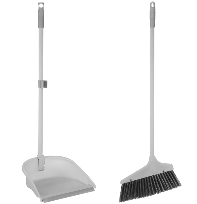 LONG BRUSH AND DUSTPAN