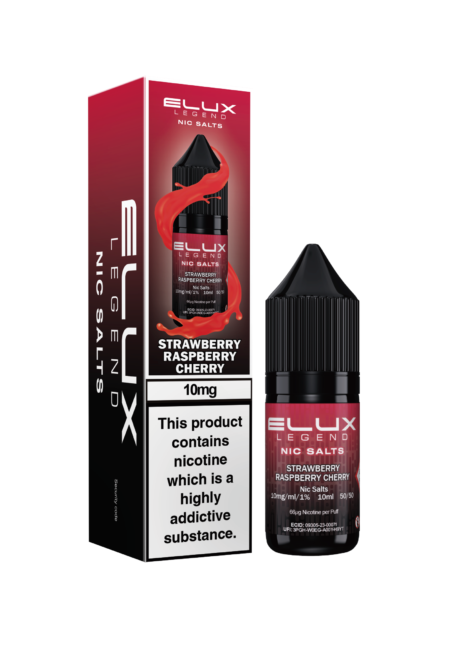 ELUX NIC SALT STRAWBERRY RASPBERRY CHERRY 20MG