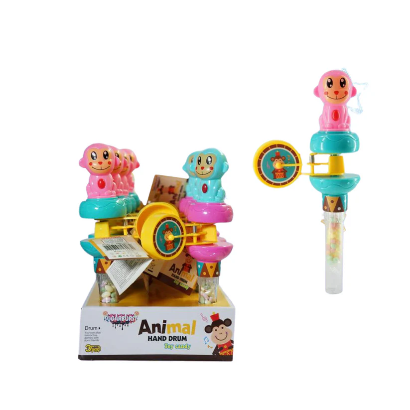 SUGAR BURST ANIMAL HAND DRUM CANDY