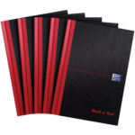 A4 NOTEBOOK THICK RED/BLACK
