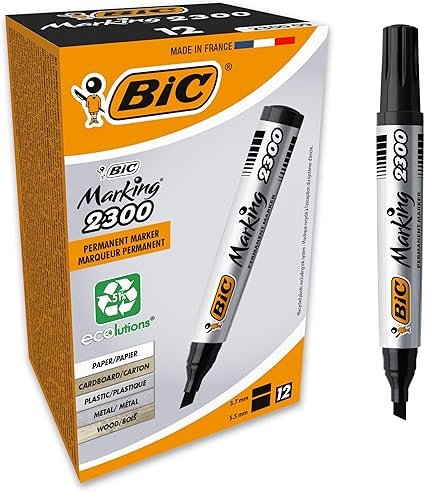 BIC Markers 2300 - Black (12)