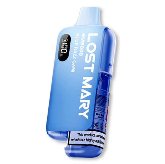 Lost mary BM6000 BLUE RAZZ GAMI