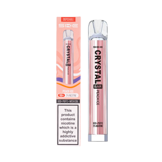 SKE CRYSTAL 600 PUFFS PEACH ICE