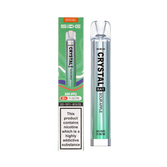 SKE CRYSTAL 600 PUFFS SOUR APPLE