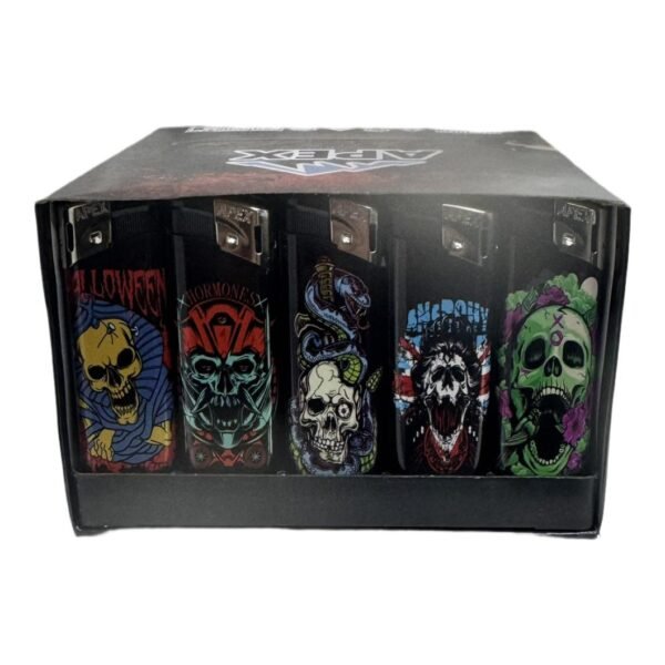 ELECTRONIC REFILL SKULL LIGHTER PACK OF 50