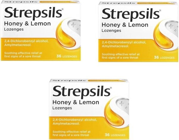 STREPSILS HONEY & LEMON LOZENGES x12