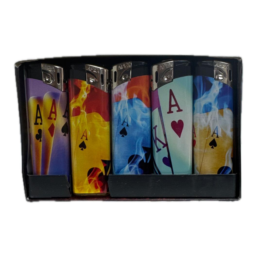 ELECTRONIC REFILL ACE CARDS LIGHTER PACK OF 50